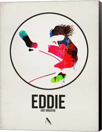 Framed Eddie Watercolor Print