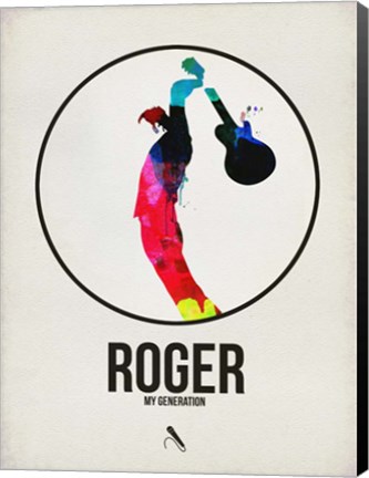 Framed Roger Watercolor Print