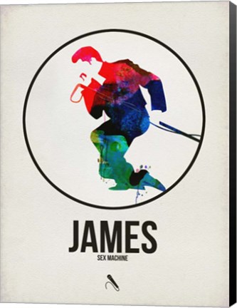 Framed James Watercolor Print