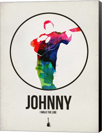 Framed Johnny Watercolor Print