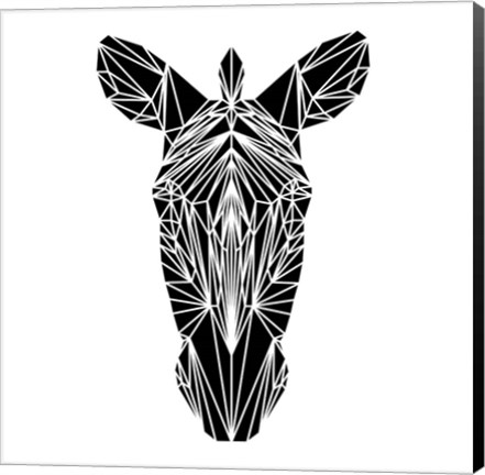 Framed Black Zebra Print