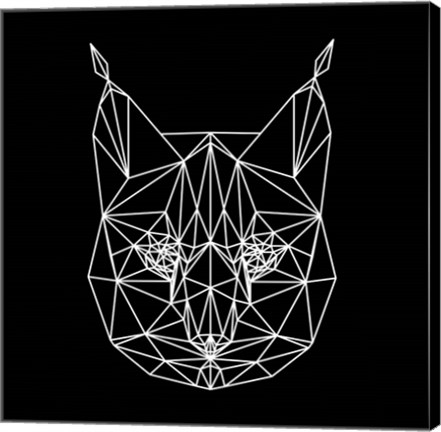Framed Bobcat Polygon1 Print
