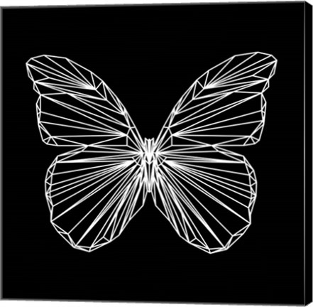 Framed Butterfly Polygon Print