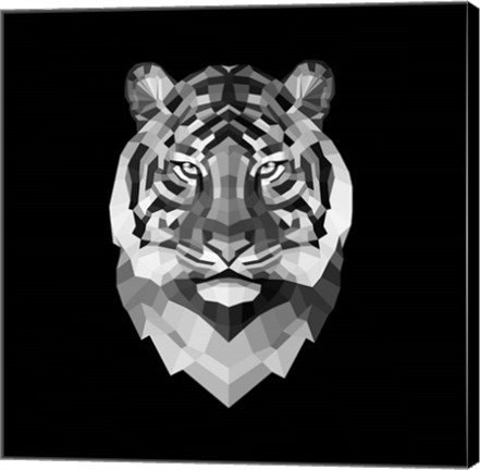 Framed Tiger Head Print