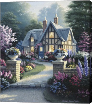 Framed Olde Bailey Cottage Print