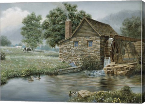 Framed Country Mill Print