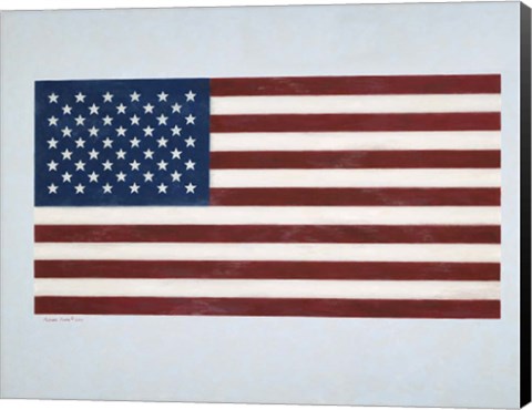 Framed American Flag 2 Print