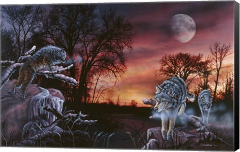 Framed Moonlight Trackers Print