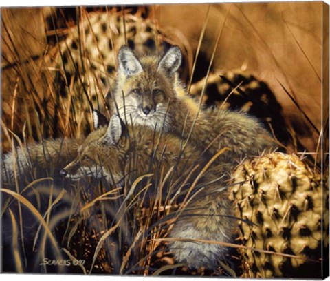 Framed Needles And Pins Print