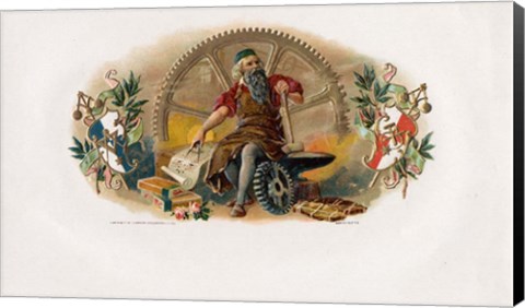 Framed Vintage Cigar Label VI Print