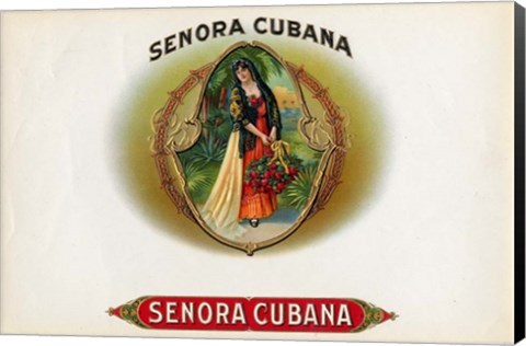 Framed Senora Cubana Print