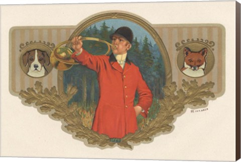 Framed Fox And Hound Print