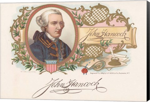 Framed John Hancock Print