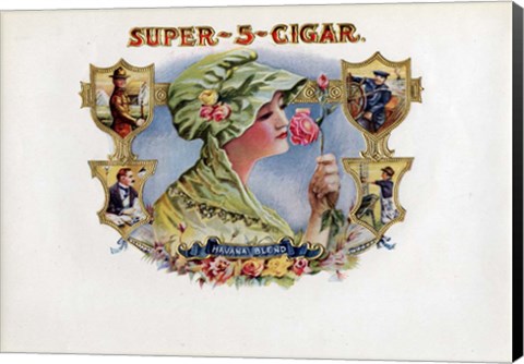 Framed Super-5-Cigar Print