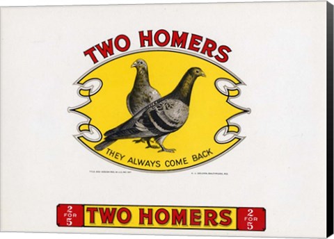 Framed Two Homers Print