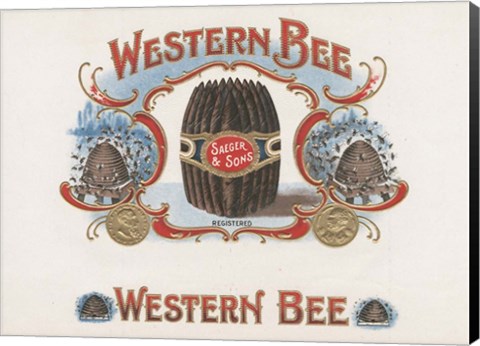 Framed Western Bee Print