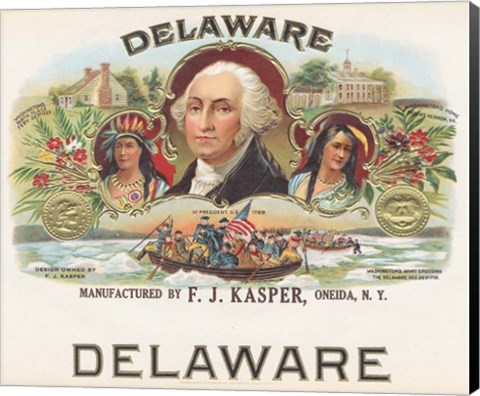 Framed Delaware Print