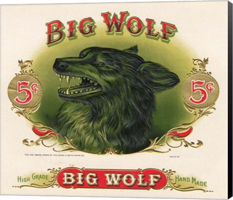 Framed Big Wolf Print