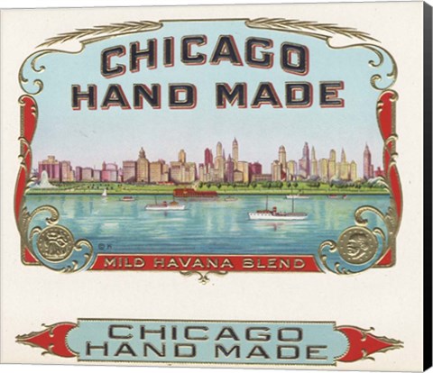 Framed Chicago Hand Made Print