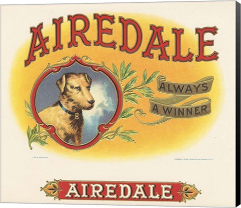 Framed Airedale Print