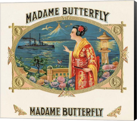 Framed Madame Butterfly Print