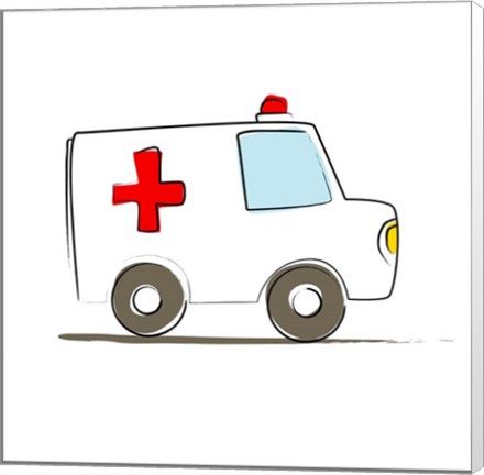 Framed Ambulance Print