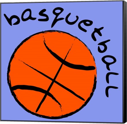 Framed Basketball Print