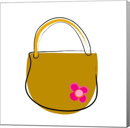 Framed Brown Purse Print
