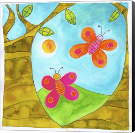 Framed Butterflies Print