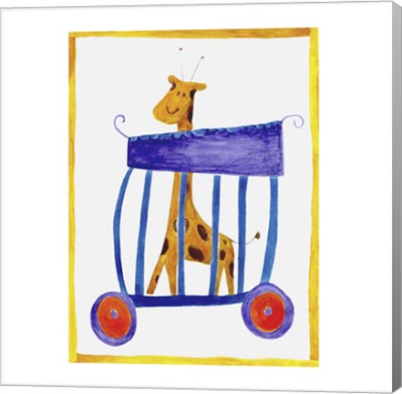 Framed Circus Giraffe Print