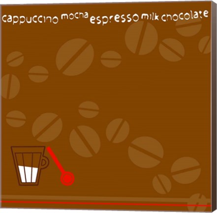 Framed Coffee Beans Print