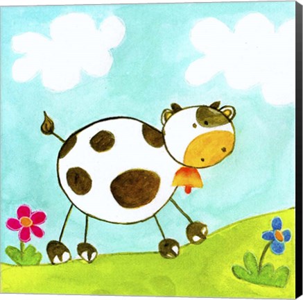 Framed Cow Print
