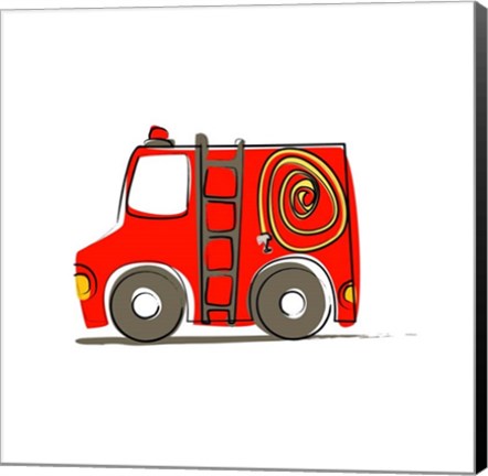 Framed Firetruck Print