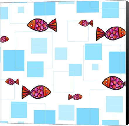 Framed Fish 2 Print
