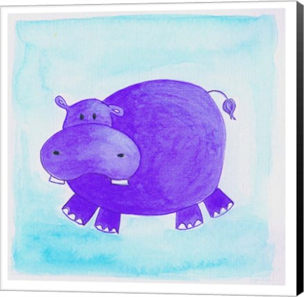 Framed Hippo Print