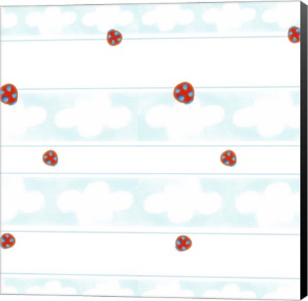 Framed Ladybugs Print