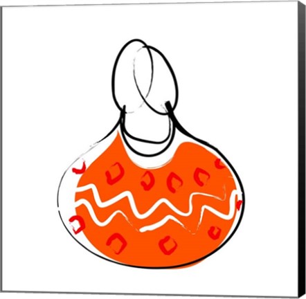 Framed Orange Purse Print