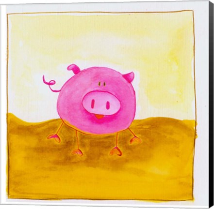Framed Pig Print