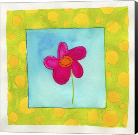 Framed Pink Flower Print
