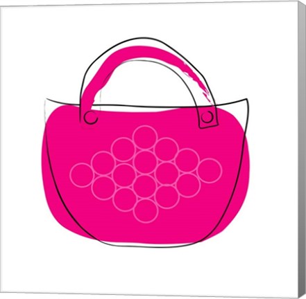 Framed Pink Purse Print