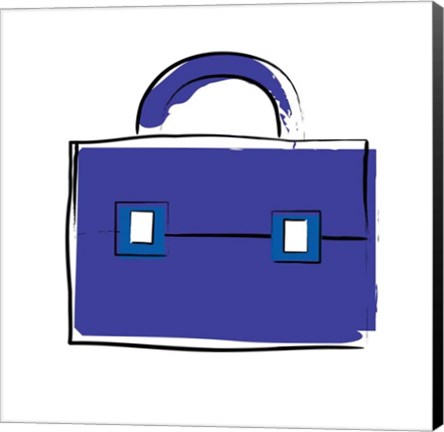 Framed Purple Purse 1 Print