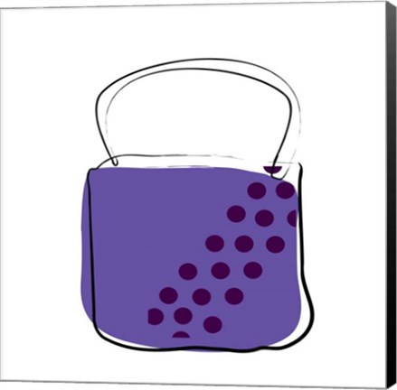 Framed Purple Purse 2 Print