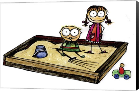 Framed Sand Pit Print