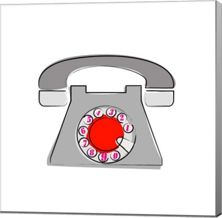 Framed Telephone 1 Print
