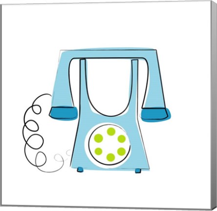 Framed Telephone 2 Print