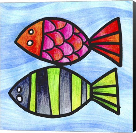 Framed Two Fish Print