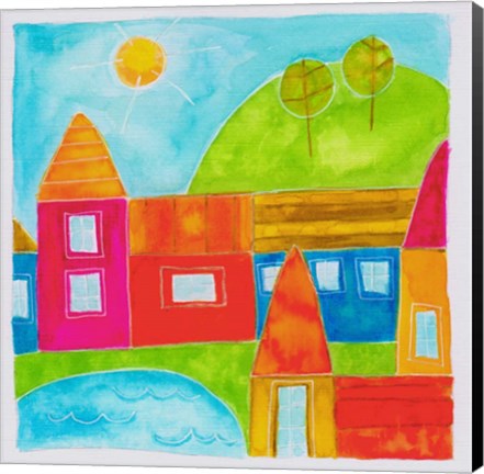 Framed Village 1 Print