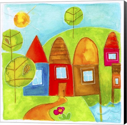 Framed Village 2 Print