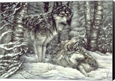 Framed Bedding Down Print