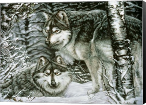 Framed Winter Companions Print